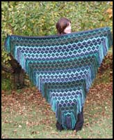 Deep Sea Kilim Shawl