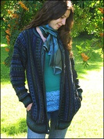 Deep Sea Kilim Shawl