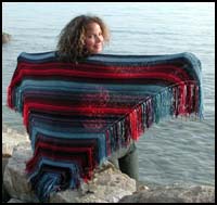 Navajo Striped Shawl 