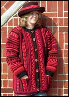 Red Crochet Coat