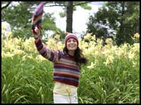 Sunshine Striped Shawl