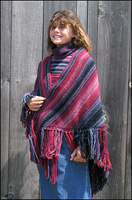 Night Sky Striped Shawl 