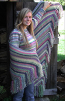 Pastels Striped Shawl